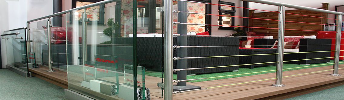 Balustrade in our showroom