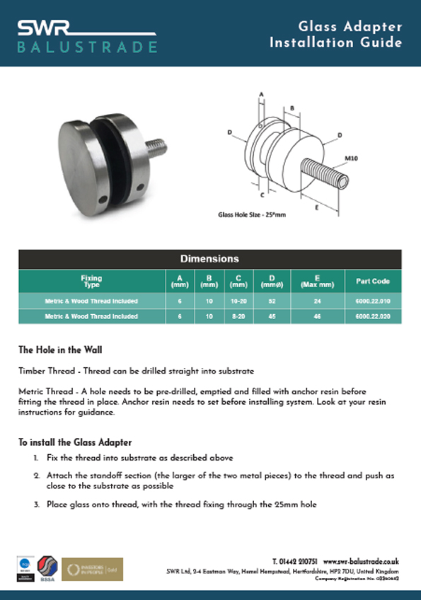 Wire Rope Tension Kits Fitting Instructions