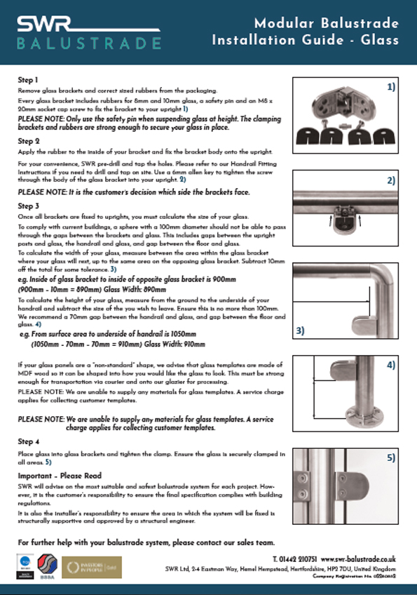 Glass Fitting Instructions