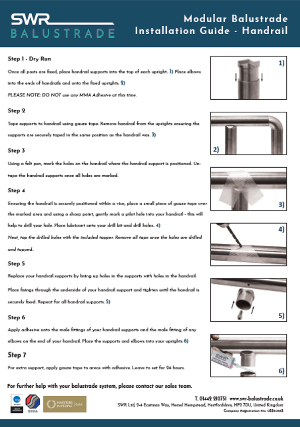 Handrail Fitting Instructions