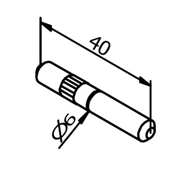 3 kN Side Fixed Aluminium Channel Extension Pin