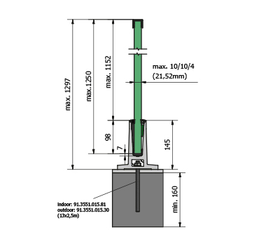 Wind Shield Glass Channel Anchor Bolt