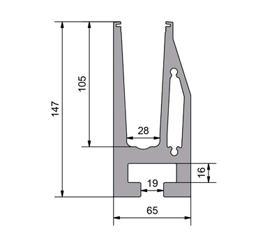 0.74kN Base Fixed Channel Diagram