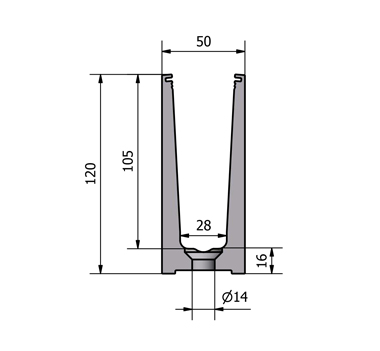 0.74kN Base Fixed Channel Diagram