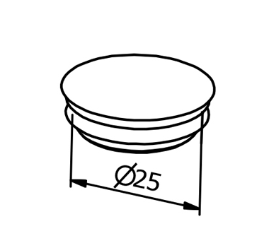 0.74kN Side Fixed Channel Blanking Cap Diagram