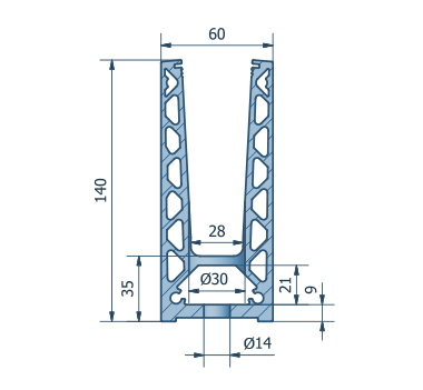 Bend-Fit Curved Glass Channel