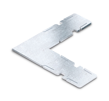 Aluminium U-Profile Slotted Handrail Corner Extension Connector