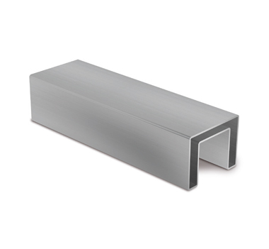 Stainless Steel 40x30 U-Profile Slotted Handrail Tube