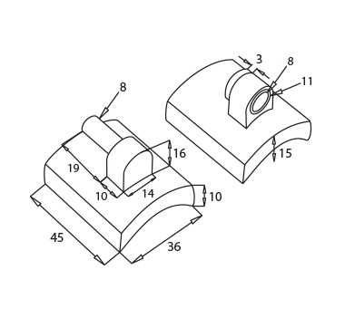 Satin Gate Hinge Diagram