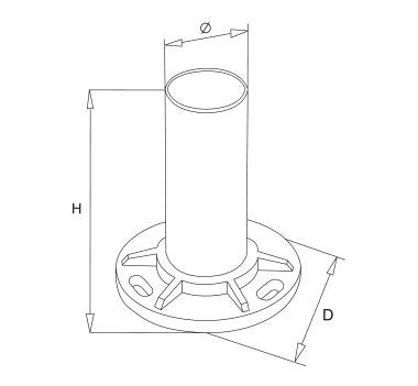 Satin Heavy Duty Base Plate Diagram