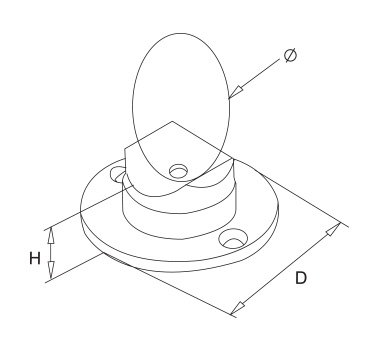 Satin Support Flange Diagram