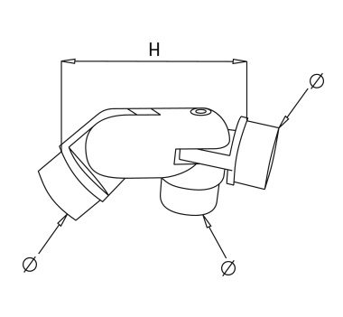 Satin Three Way Articulated Joint Diagram