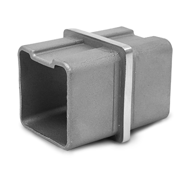 Square Straight Connector Satin